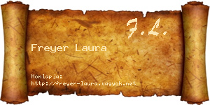 Freyer Laura névjegykártya